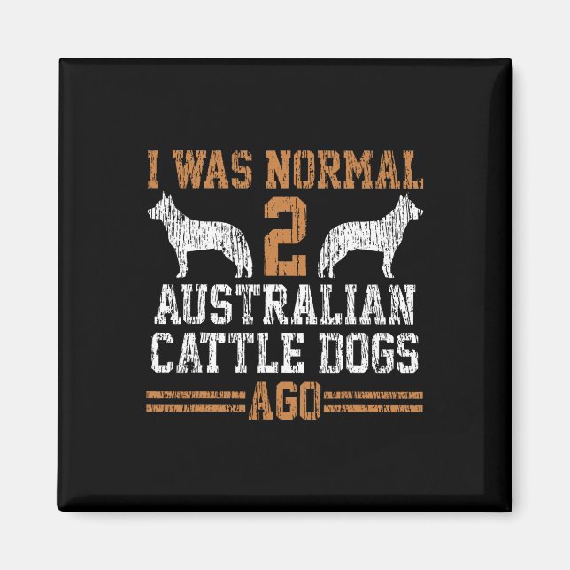 Ich war normal 2 zwei australische Rinder Hunde vo Magnet (Vorne)
