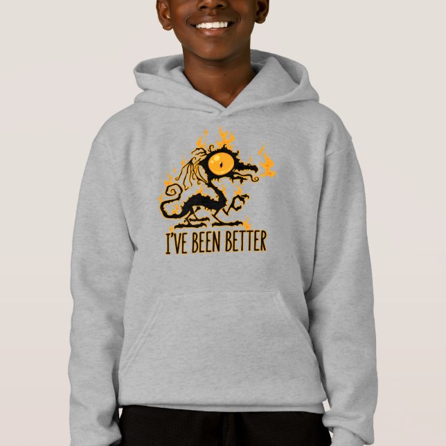 Ich war schon mal besser mit knusprigem Drachen ve Hoodie (Vorderseite)