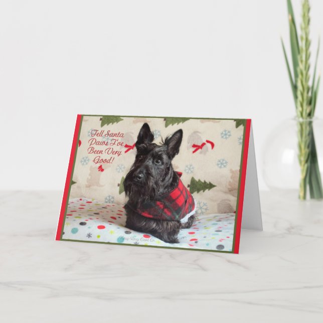 Ich war sehr gut karte (Vorderseite)