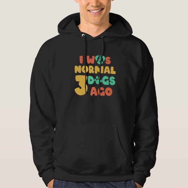 Ich war vor drei Adoptionen normaler Tierarm Hoodie (Vorderseite)