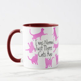 Ich war vor drei Katzen, Design, lustige Katzen-Ma Tasse