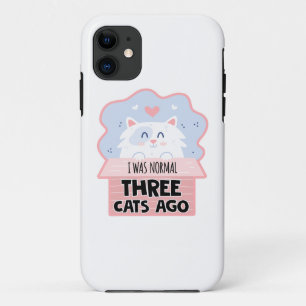 Ich war vor drei Katzen normal Case-Mate iPhone Hülle