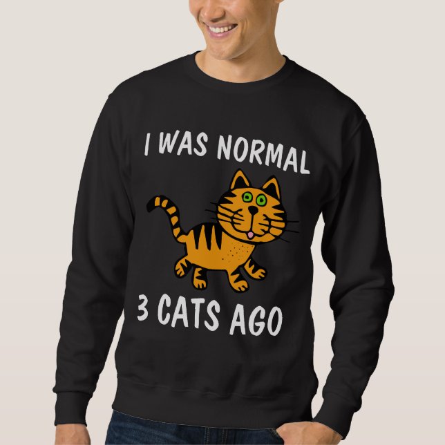 ICH WAR VOR NORMALEN 3 KATZEN, Funny Cat T - Shirt (Vorderseite)