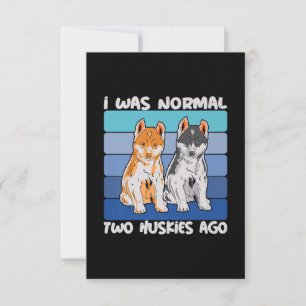 Ich war vor zwei Huskies normal Shiba Dog Einladung