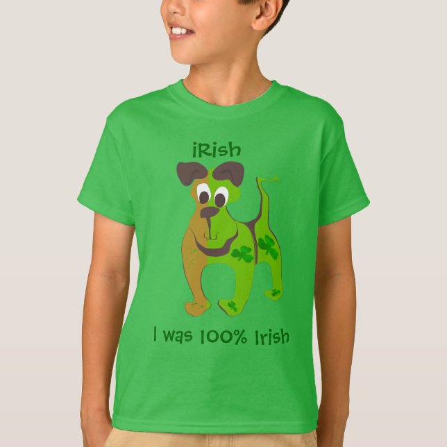 Ich war zu 100 % irisch T-Shirt (Vorderseite)