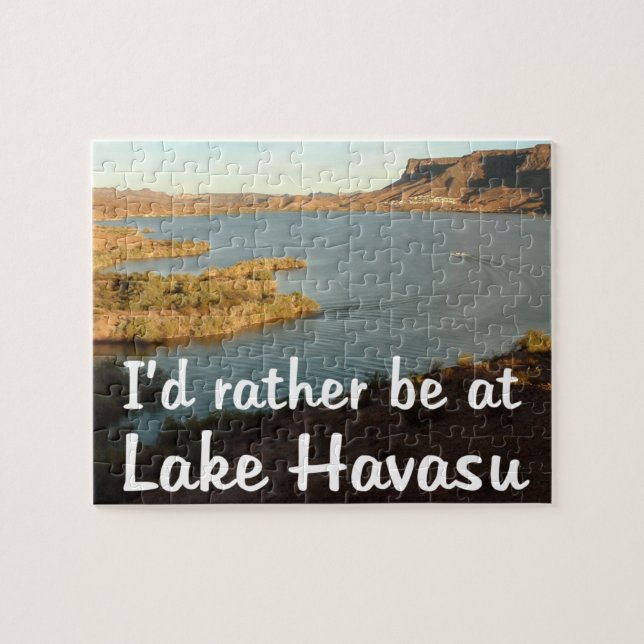 Ich wäre eher am Lake Havasu Jigsaw Puzzle (Horizontal)