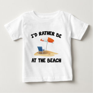 Ich wäre eher am Strand Baby T-shirt