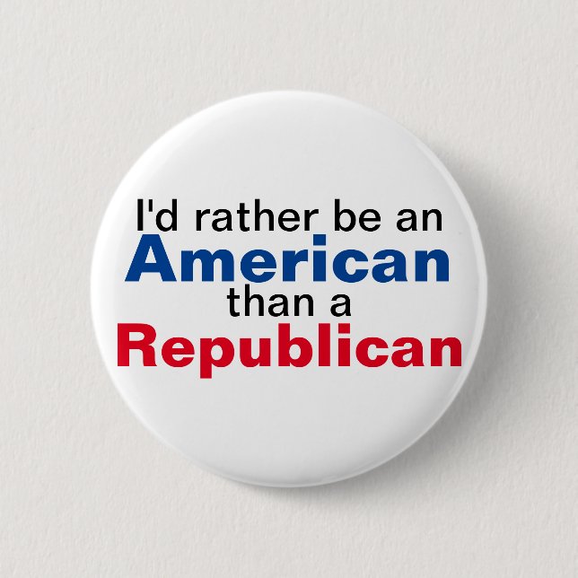 Ich wäre eher Amerikaner Button (Vorderseite)