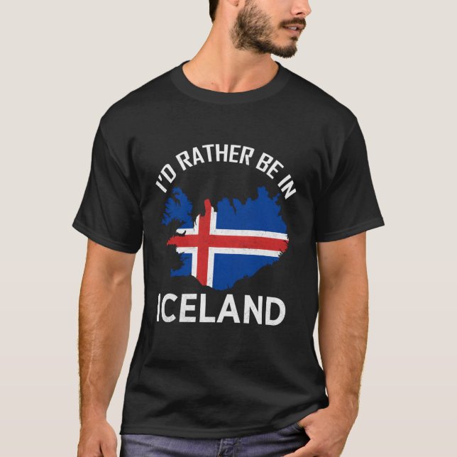 Ich wäre eher auf Island, Nordic T-Shirt (Vorderseite)