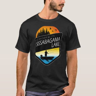Ich wäre eher auf Sissabagama Lake Wisconsin Fishi T-Shirt