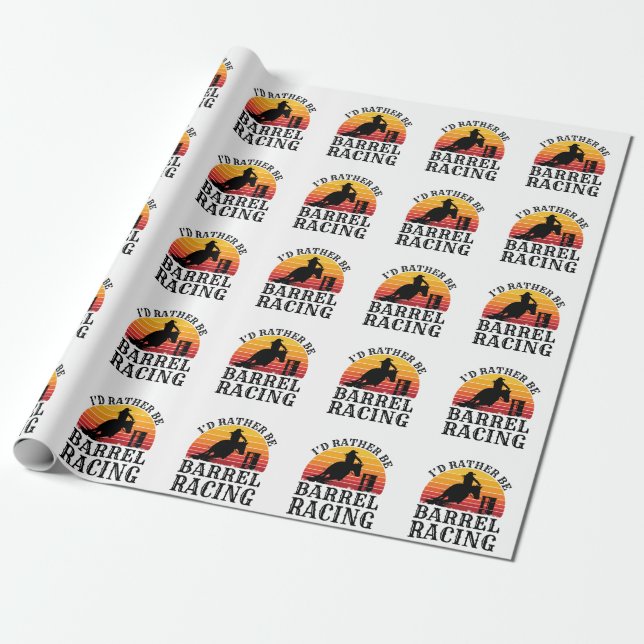 Ich wäre eher Barrel Racing Geschenkpapier (Ungerollt)
