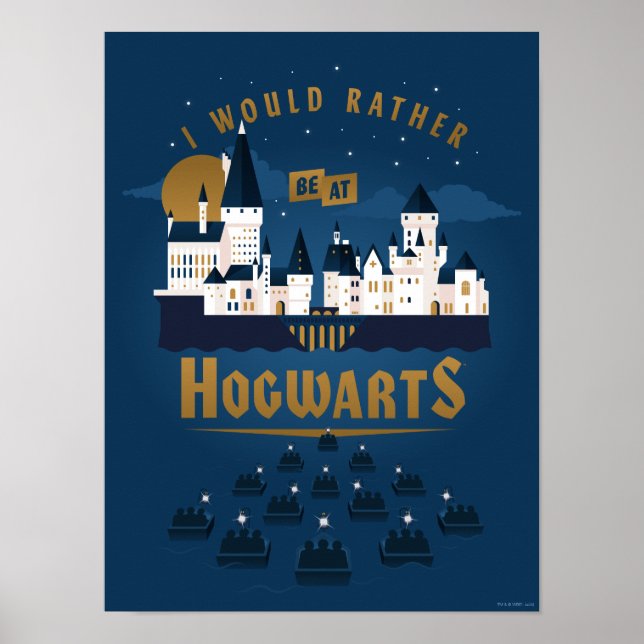 Ich wäre eher bei HOGWARTS™ Abstrakter Bootsfahrt Poster (Vorne)