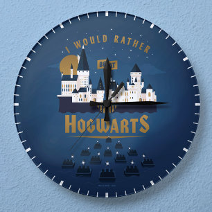 Ich wäre eher bei HOGWARTS™ Abstrakter Bootsfahrt Runde Wanduhr