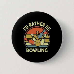 Ich wäre eher Bowling-Shirt Vintage lustige Mama V Button