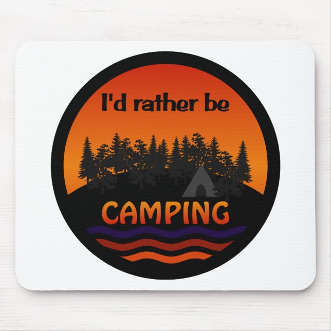 Ich wäre eher Camping-Mousepad Mousepad (Vorne)