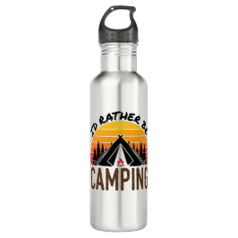 Ich wäre eher Camping Retro Sunset Edelstahlflasche