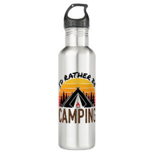 Ich wäre eher Camping Retro Sunset Edelstahlflasche