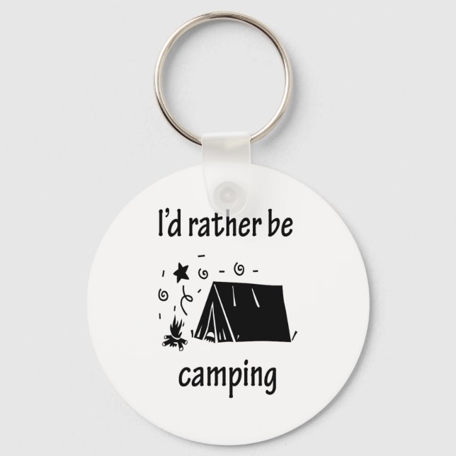 Ich wäre eher Camping Schlüsselanhänger (Vorderseite)