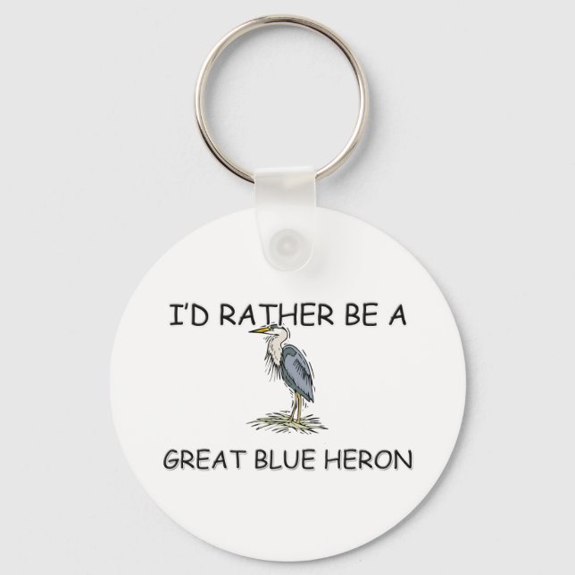 Ich wäre eher ein großer blauer Held Schlüsselanhänger (Vorderseite)