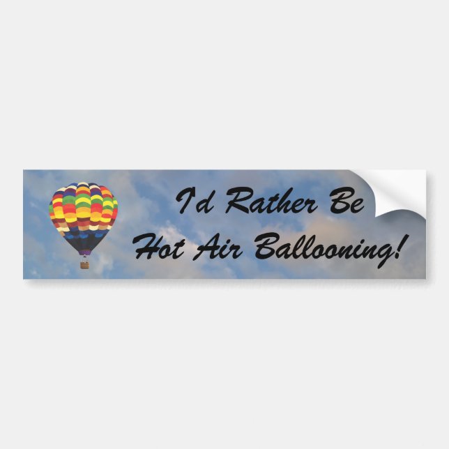 Ich wäre eher ein Heißluftballonfahrer-Autoaufkleb Autoaufkleber (Vorne)