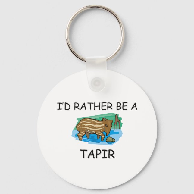 Ich wäre eher ein Tapir Schlüsselanhänger (Vorderseite)