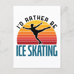 Ich wäre eher eis Skaten-Skater Postkarte