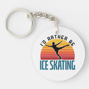 Ich wäre eher eis Skaten-Skater Schlüsselanhänger