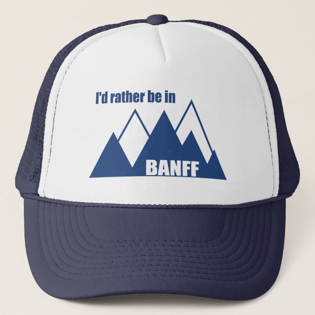 Ich wäre eher im Banff Canada Mountain Truckerkappe (Vorderseite)