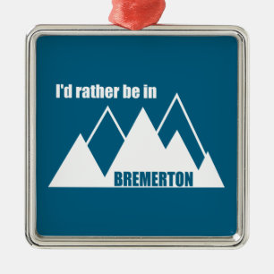 Ich wäre eher im Bremerton Washington Mountain Ornament Aus Metall