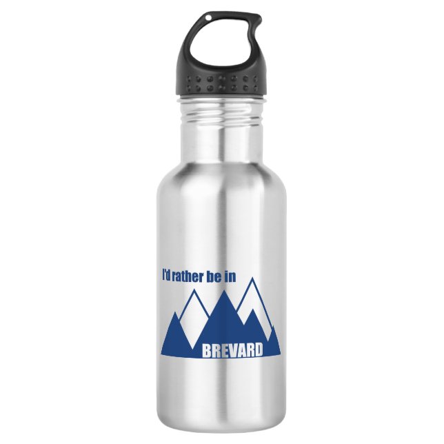 Ich wäre eher im Brevard North Carolina Mountain Edelstahlflasche (Vorderseite)