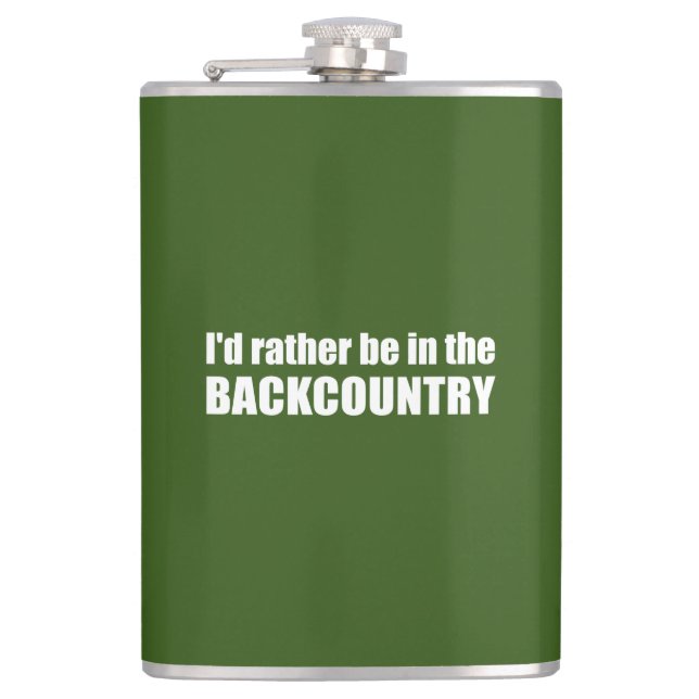 Ich wäre eher im Hinterland Flachmann (Vorderseite)