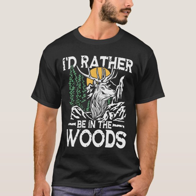 Ich wäre eher im Wald. T-Shirt (Vorderseite)