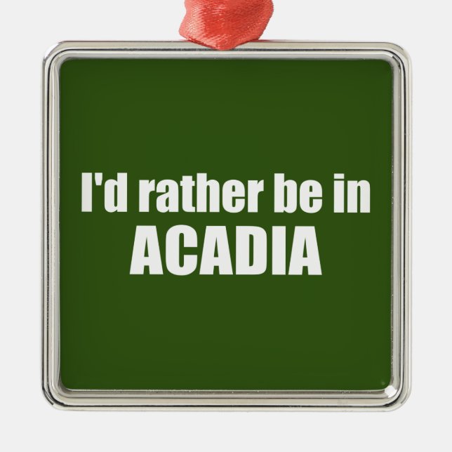Ich wäre eher in Acadia Ornament Aus Metall (Vorne)