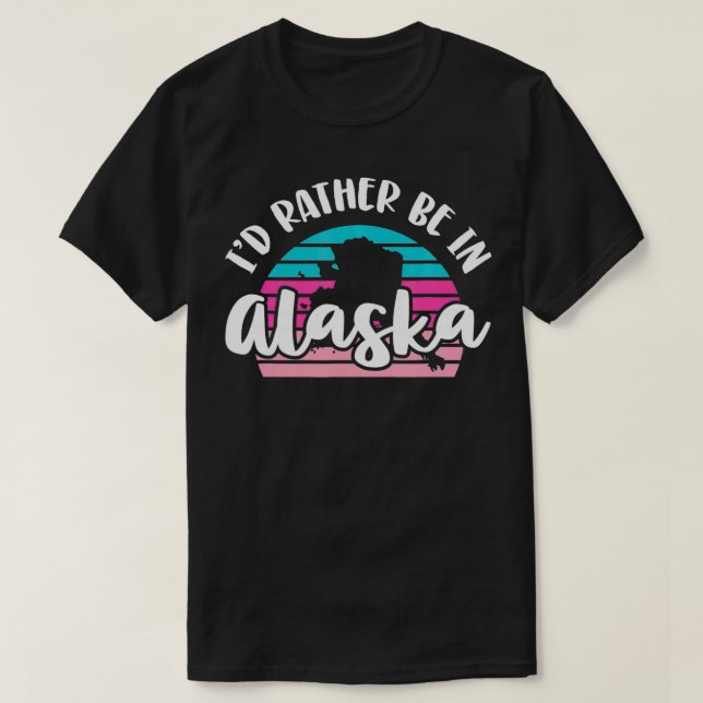 Ich wäre eher in Alaska. T-Shirt (Design vorne)