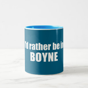 Ich wäre eher in Boyne Michigan Zweifarbige Tasse