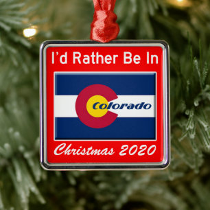 Ich wäre eher in Colorado CO Ornament Aus Metall