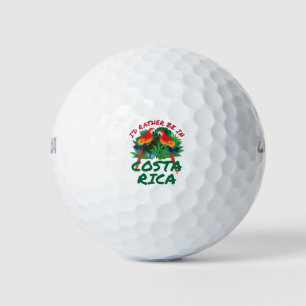 Ich wäre eher in Costa Rica Urlaub Souvenir Golfball