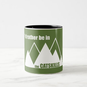 Ich wäre eher in den Catskills Zweifarbige Tasse