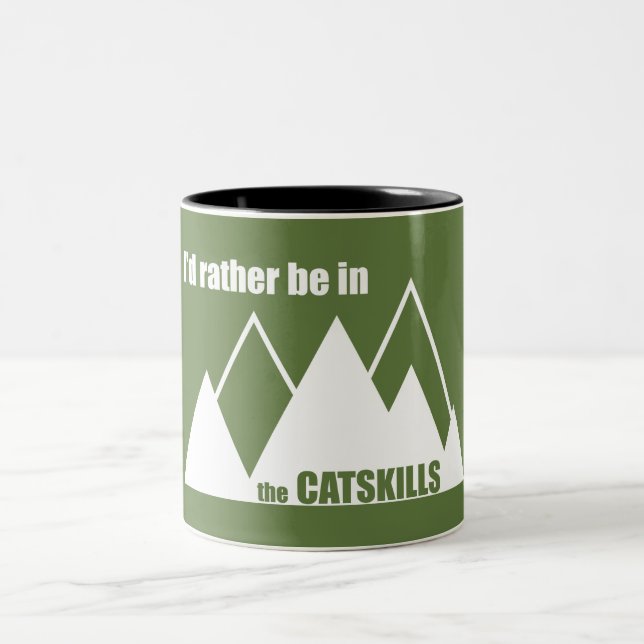 Ich wäre eher in den Catskills Zweifarbige Tasse (Mittel)