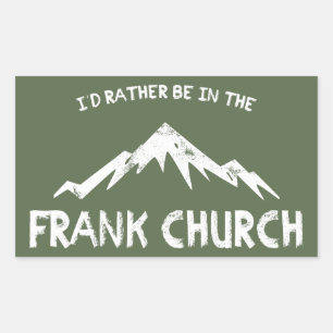 Ich wäre eher in der Frank-Kirche Rechteckiger Aufkleber