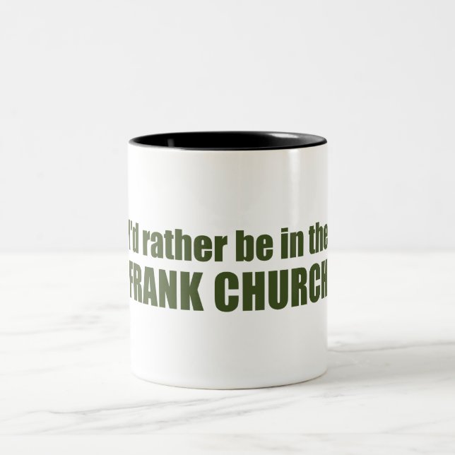 Ich wäre eher in der Frank-Kirche Zweifarbige Tasse (Mittel)
