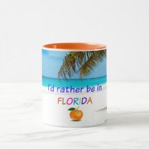 Ich wäre eher in Florida, einer Zwei-Tonen-Kaffee-