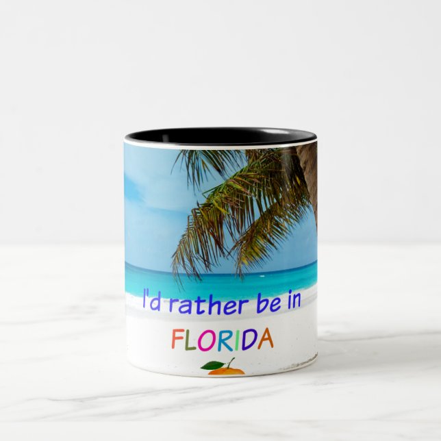 Ich wäre eher in Florida Zweifarbige Tasse (Mittel)