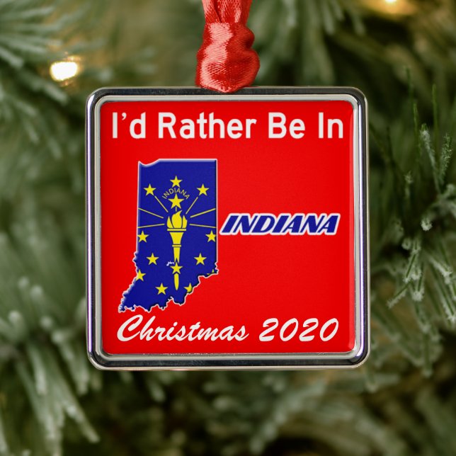 Ich wäre eher in Indiana in Ornament Aus Metall (Baum)
