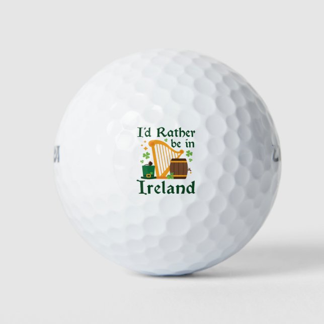 Ich wäre eher in Irland Golfball (Vorderseite)