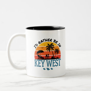 Ich wäre eher in Key West Florida Keys Zweifarbige Tasse