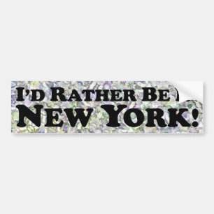 Ich wäre eher in New York - Autoaufkleber