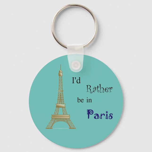 Ich wäre eher in Paris Schlüsselanhänger (Vorderseite)