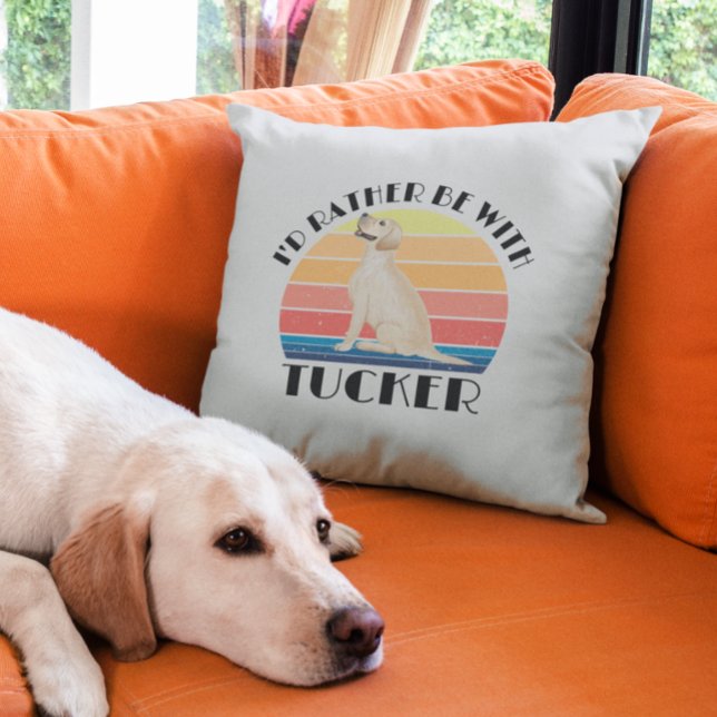 Ich wäre eher mit Labrador Labrador-Namen Kissen (Von Creator hochgeladen)
