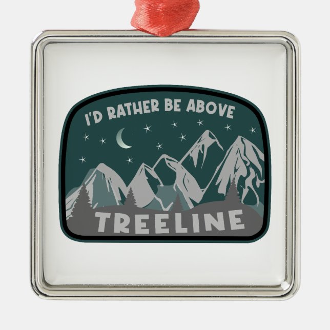 Ich wäre eher über Treeline Ornament Aus Metall (Vorne)